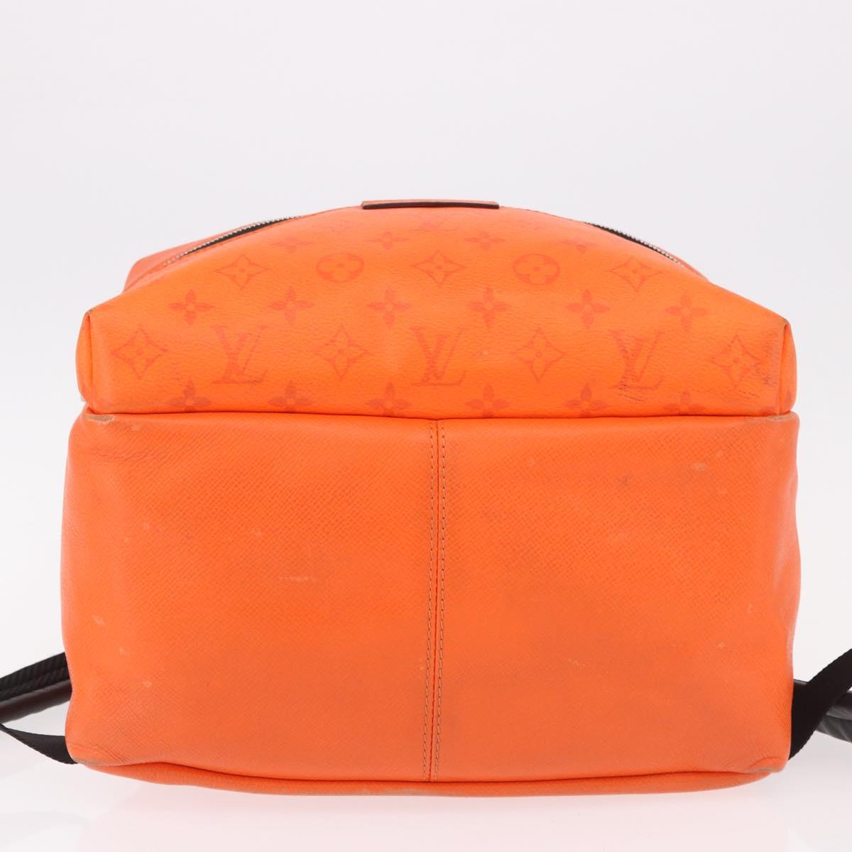 LOUIS VUITTON Tiger Lama Monogram Discovery Backpack Orange M30410 Auth mr2678