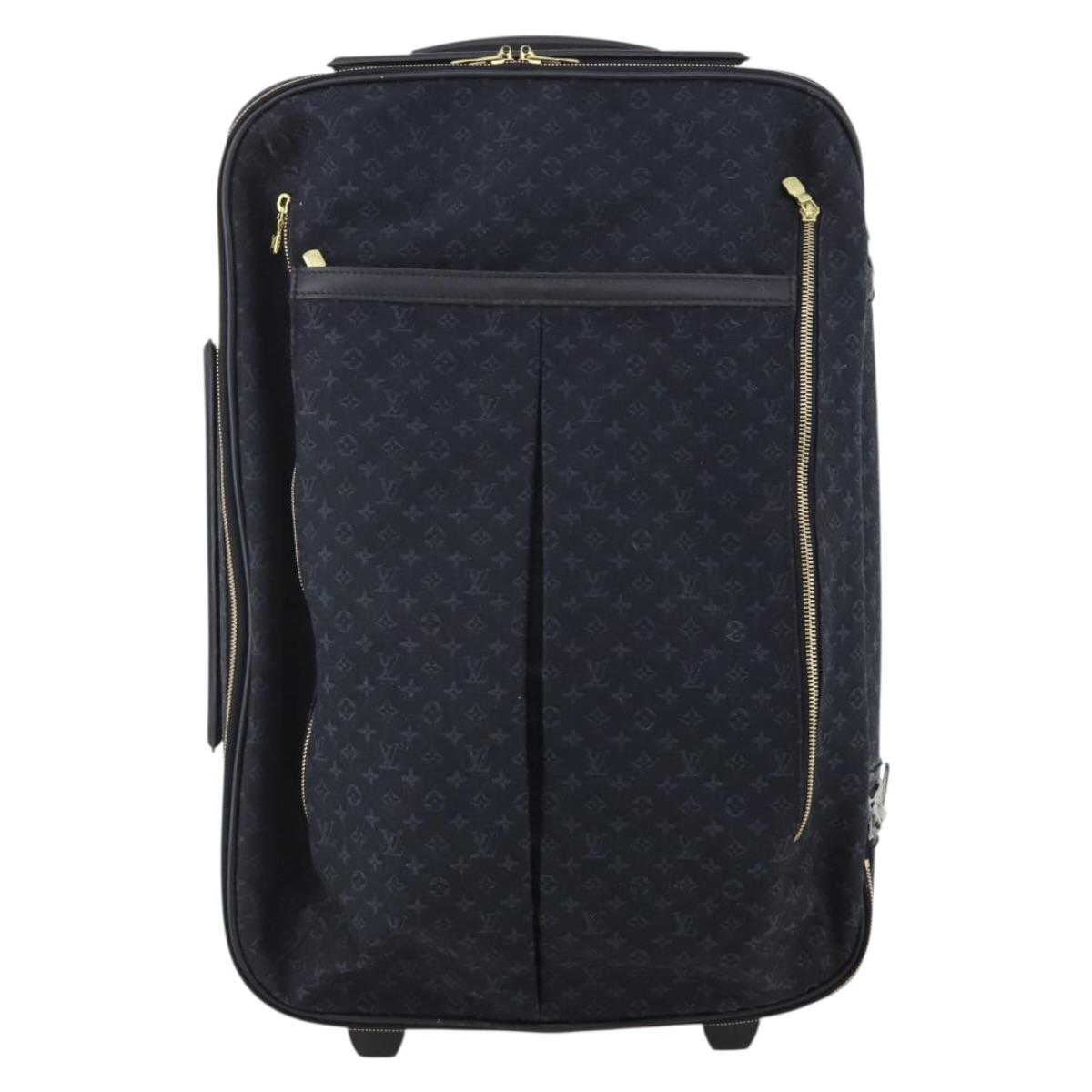 LOUIS VUITTON Monogram Mini Annette Suitcase TST Blue M23281 LV Auth mr2680
