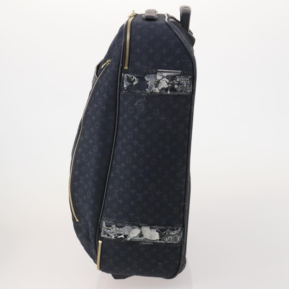 LOUIS VUITTON Monogram Mini Annette Suitcase TST Blue M23281 LV Auth mr2680