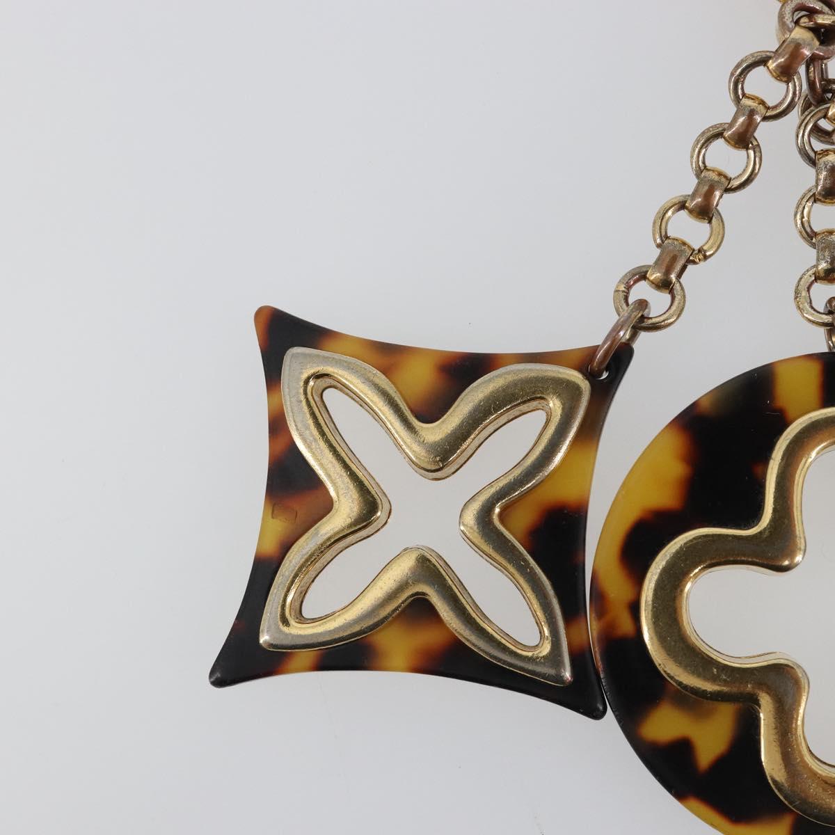 LOUIS VUITTON Bijoux Sac Ansolence Charm metal plastic Brown M65087 Auth mr2686