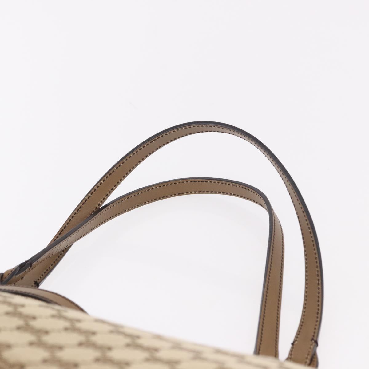 GUCCI GG Canvas Tote Bag Beige Gold 247209 Auth mr2690A