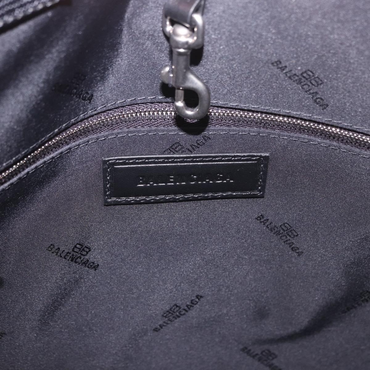 BALENCIAGA Antwerp Tote Bag Leather 2way Green Silver 787982 Auth mr2691V