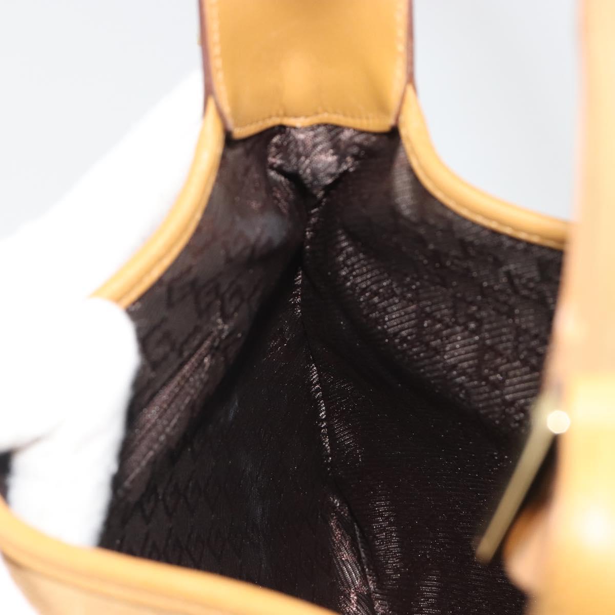 GUCCI Bamboo Shoulder Bag Suede Leather Brown Gold 001 4060 Auth mr2700A