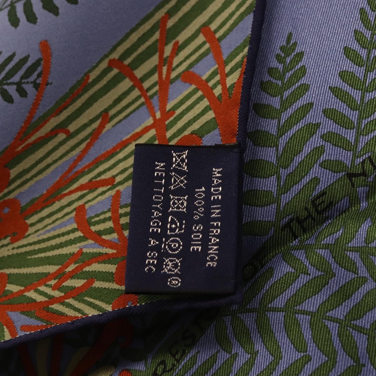 HERMES Carre 70 Scarf ""Tiger"" Silk Red Auth mr2714M