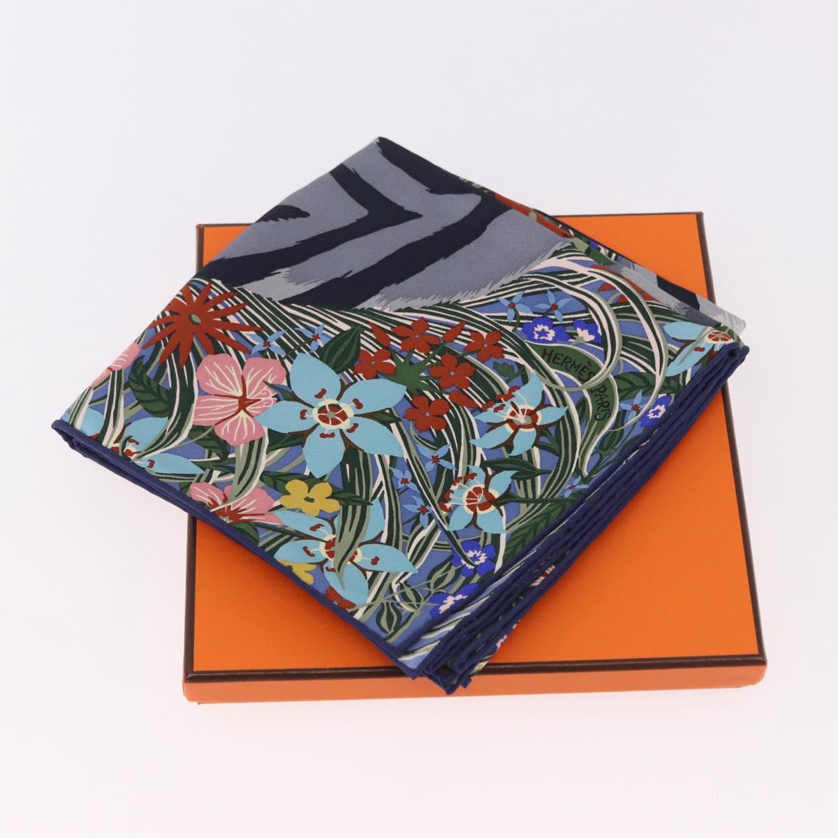 HERMES Carre 70 Scarf ""Tiger"" Silk Red Auth mr2714M