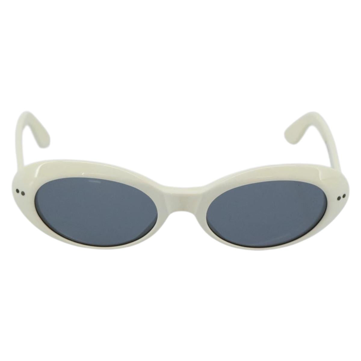 GUCCI Sunglasses Plastic White Auth mr2720A