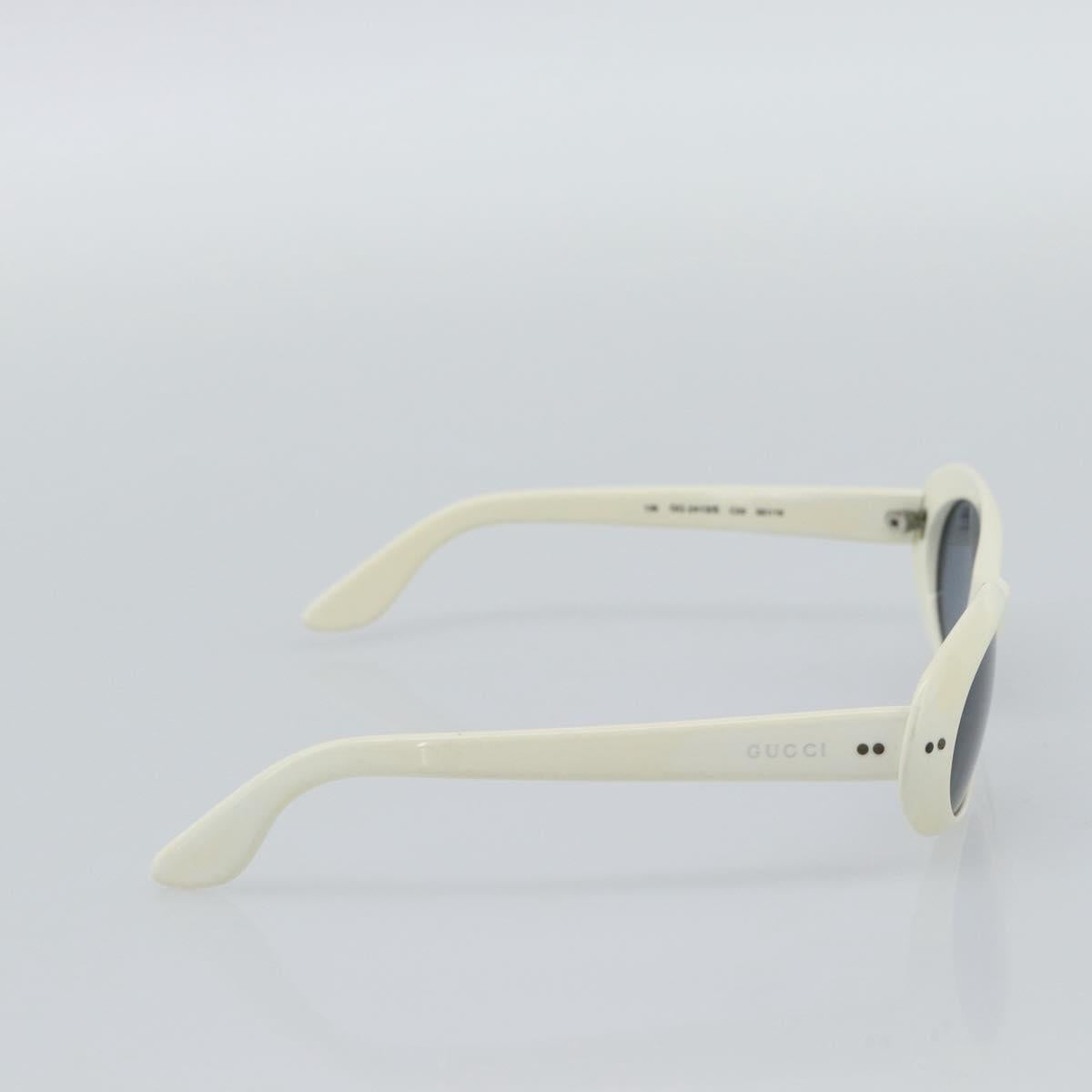 GUCCI Sunglasses Plastic White Auth mr2720A