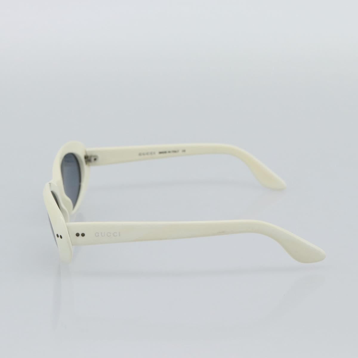 GUCCI Sunglasses Plastic White Auth mr2720A