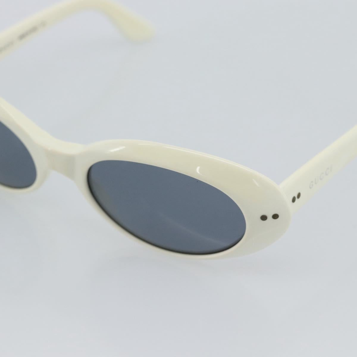 GUCCI Sunglasses Plastic White Auth mr2720A
