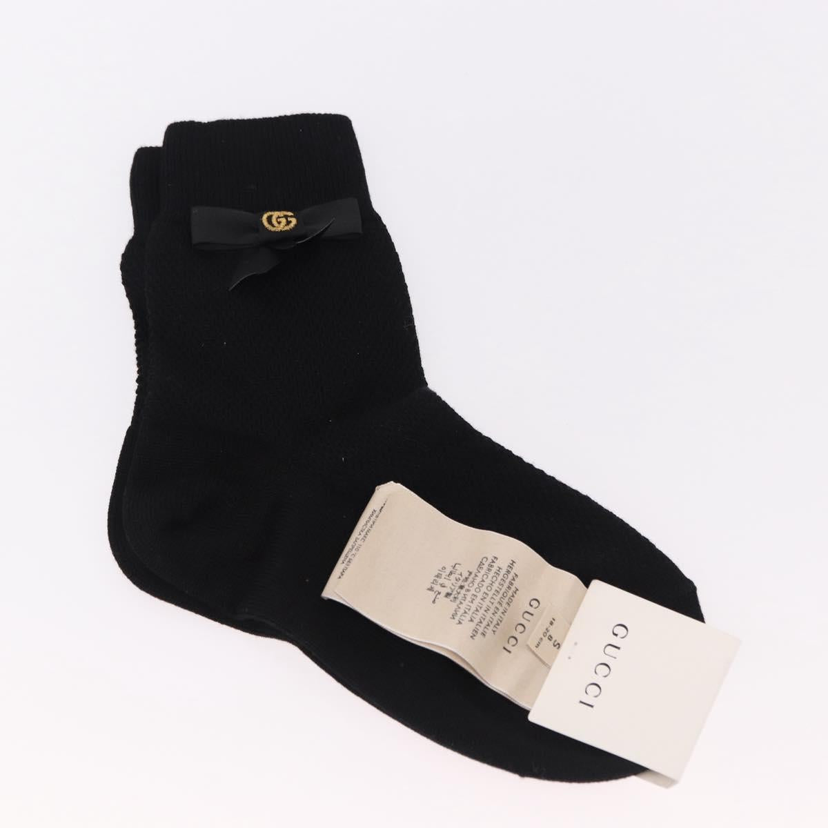 GUCCI Socks Cotton Set of 4 Pairs Beige Brown Navy Auth mr2726