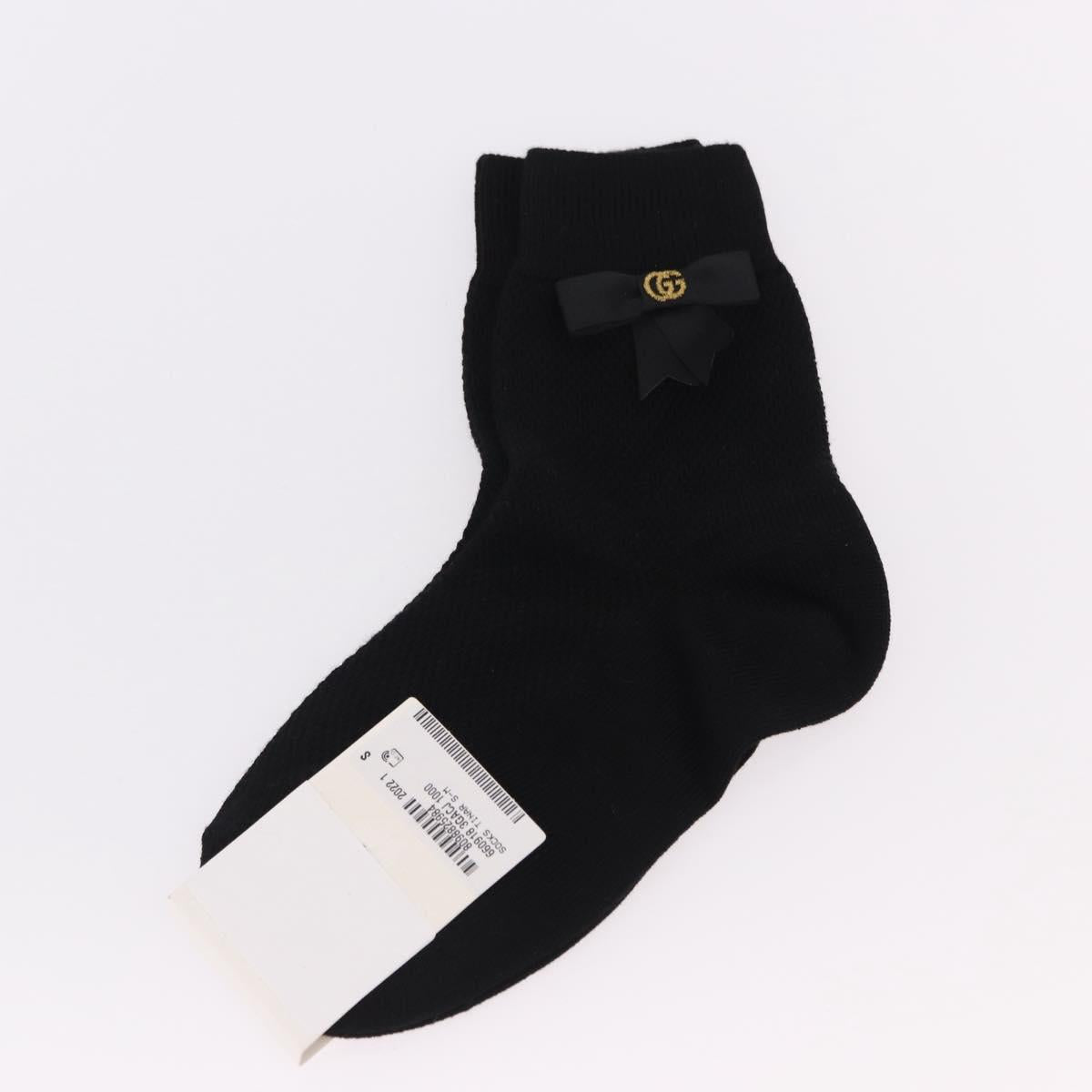 GUCCI Socks Cotton Set of 4 Pairs Beige Brown Navy Auth mr2726