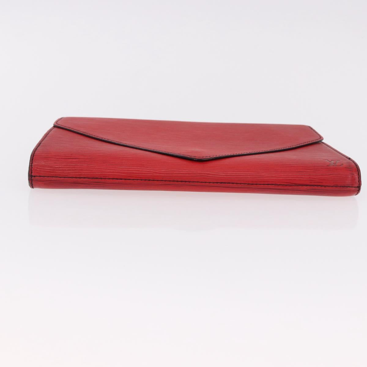 LOUIS VUITTON Epi Art Deco Clutch Bag Red M52637 LV Auth mr2738