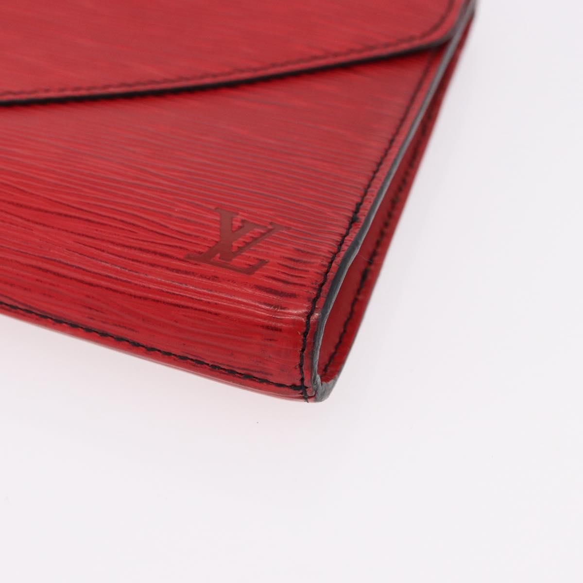LOUIS VUITTON Epi Art Deco Clutch Bag Red M52637 LV Auth mr2738
