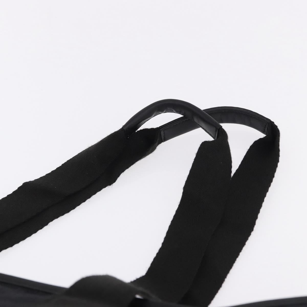 GUCCI GG Canvas Tote Bag Black Silver 152232 Auth mr2752A