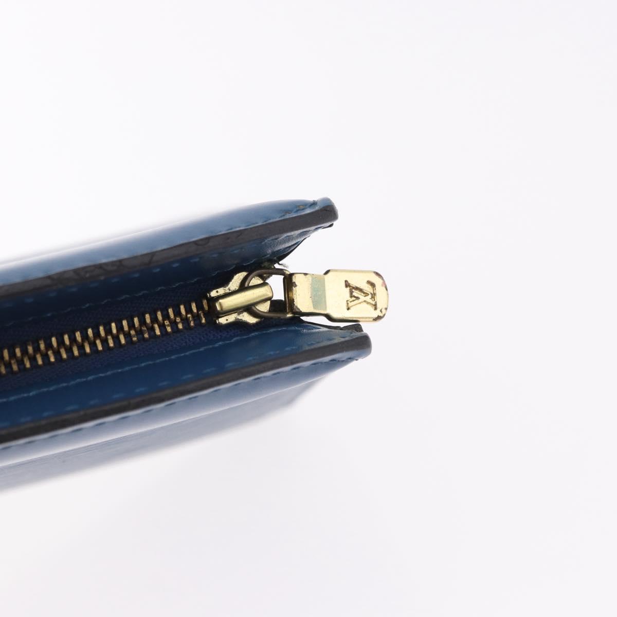 LOUIS VUITTON Epi Trousse Crete Pouch Blue M48405 LV Auth mr2757