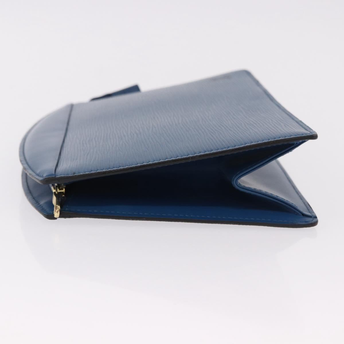 LOUIS VUITTON Epi Trousse Crete Pouch Blue M48405 LV Auth mr2757