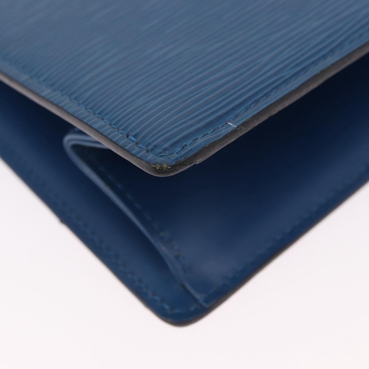 LOUIS VUITTON Epi Trousse Crete Pouch Blue M48405 LV Auth mr2757
