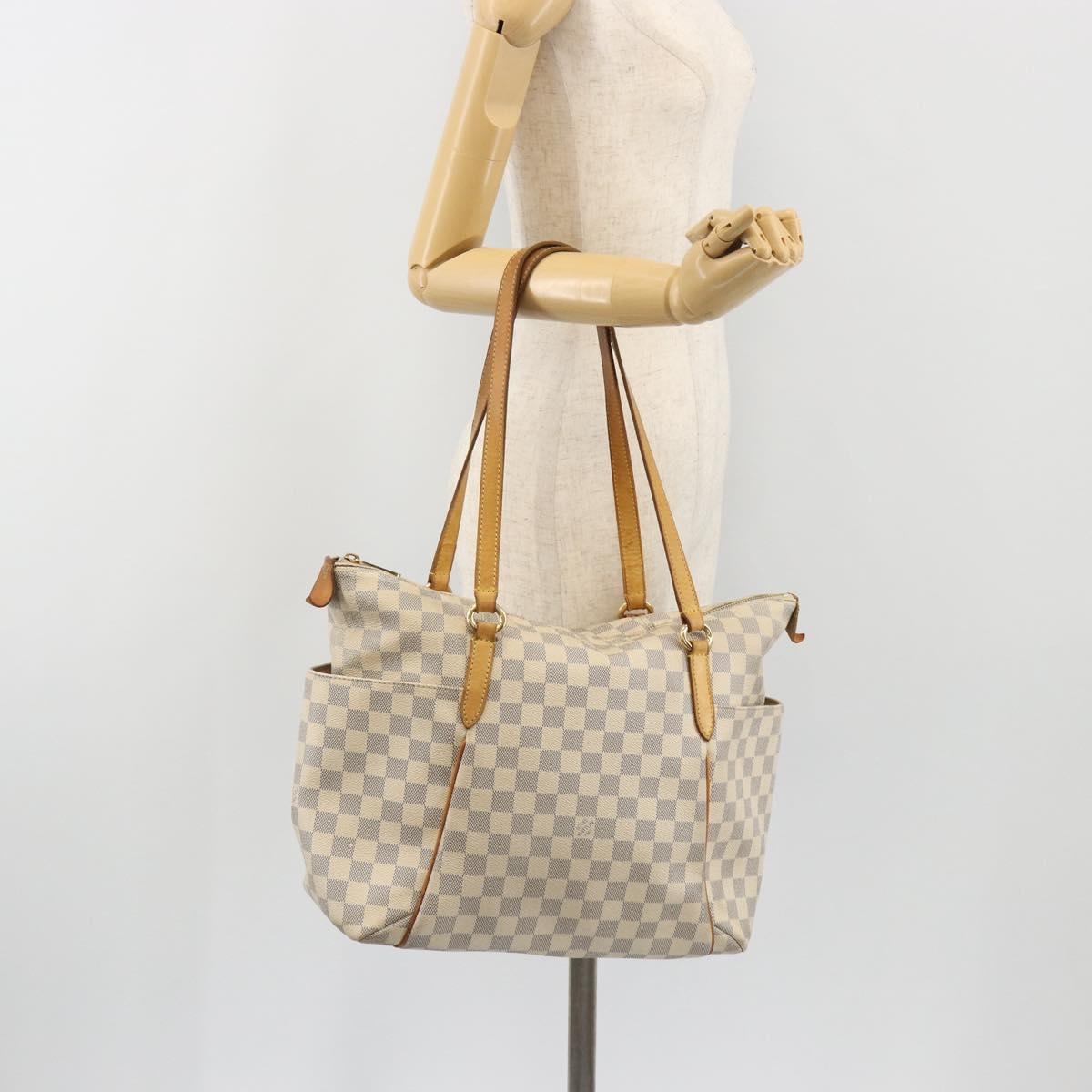 LOUIS VUITTON Damier Azur Totally MM Tote Bag N51262 LV Auth mr2758
