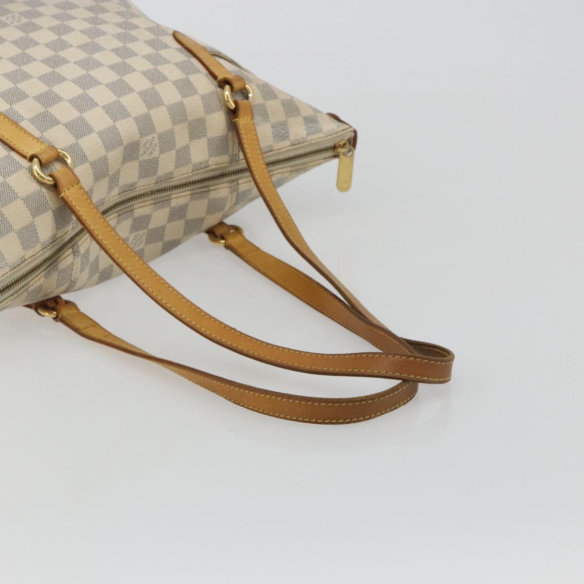 LOUIS VUITTON Damier Azur Totally MM Tote Bag N51262 LV Auth mr2758