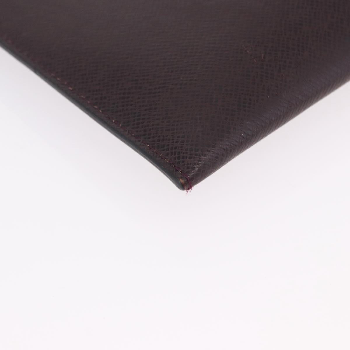 LOUIS VUITTON Taiga Document Case Pouch Acajou M99087 LV Auth mr2772