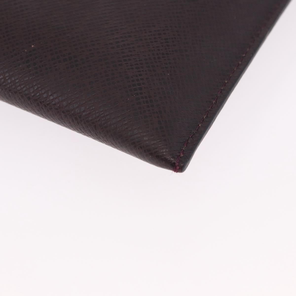 LOUIS VUITTON Taiga Document Case Pouch Acajou M99087 LV Auth mr2772