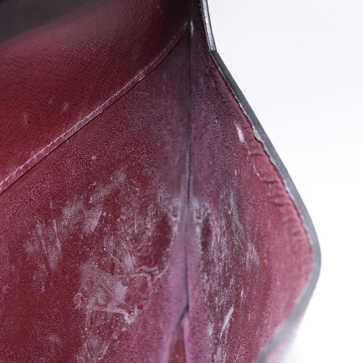 LOUIS VUITTON Taiga Document Case Pouch Acajou M99087 LV Auth mr2772