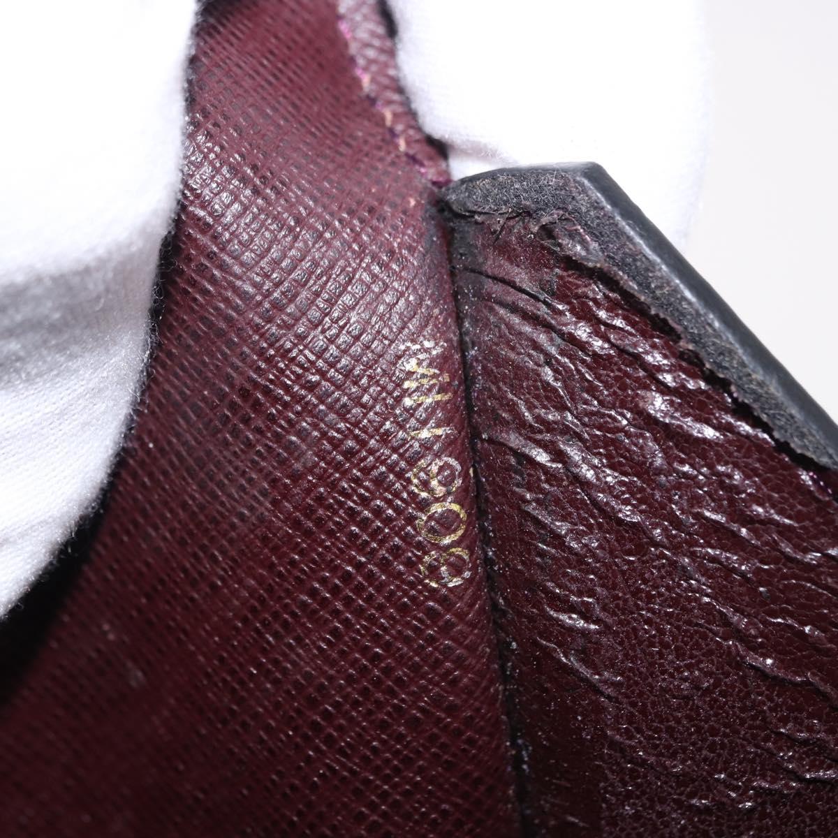 LOUIS VUITTON Taiga Document Case Pouch Acajou M99087 LV Auth mr2772