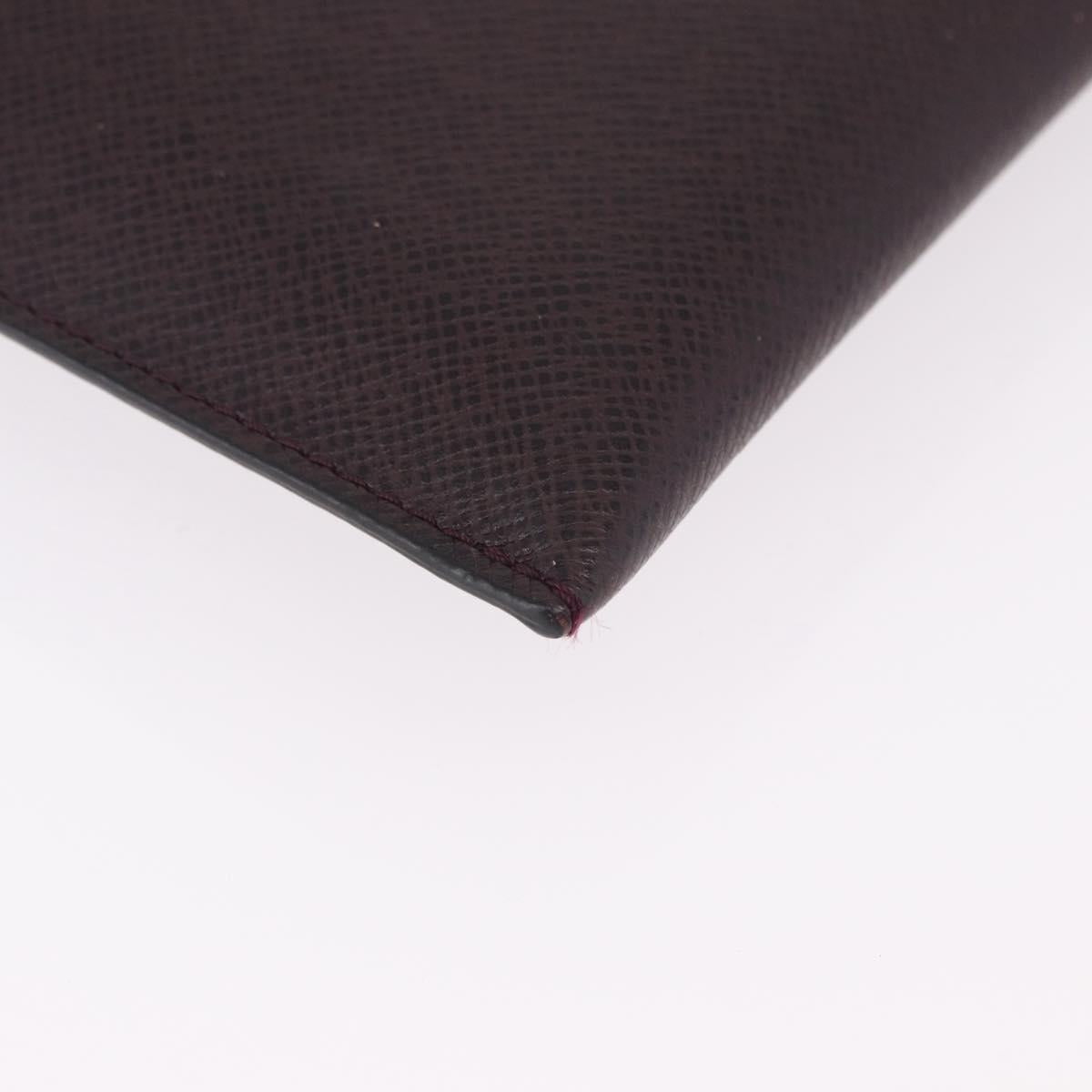 LOUIS VUITTON Taiga Document Case Pouch Acajou M99087 LV Auth mr2772