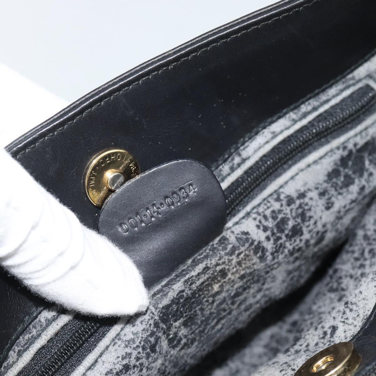 GUCCI Micro GG Supreme Shoulder Bag PVC Black Gold 001 14 0934 Auth mr2775