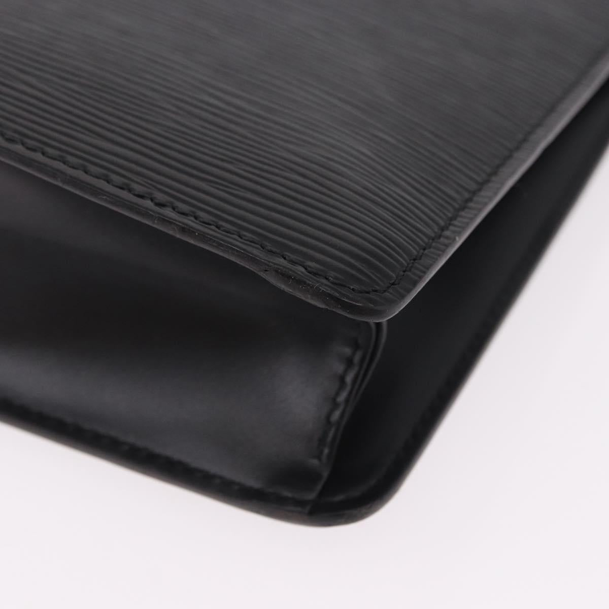LOUIS VUITTON Epi Pochette Homme Clutch Bag Black M52522 LV Auth mr2787
