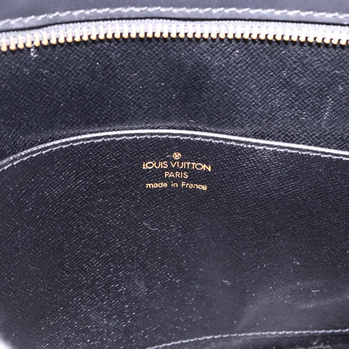 LOUIS VUITTON Epi Pochette Homme Clutch Bag Black M52522 LV Auth mr2787