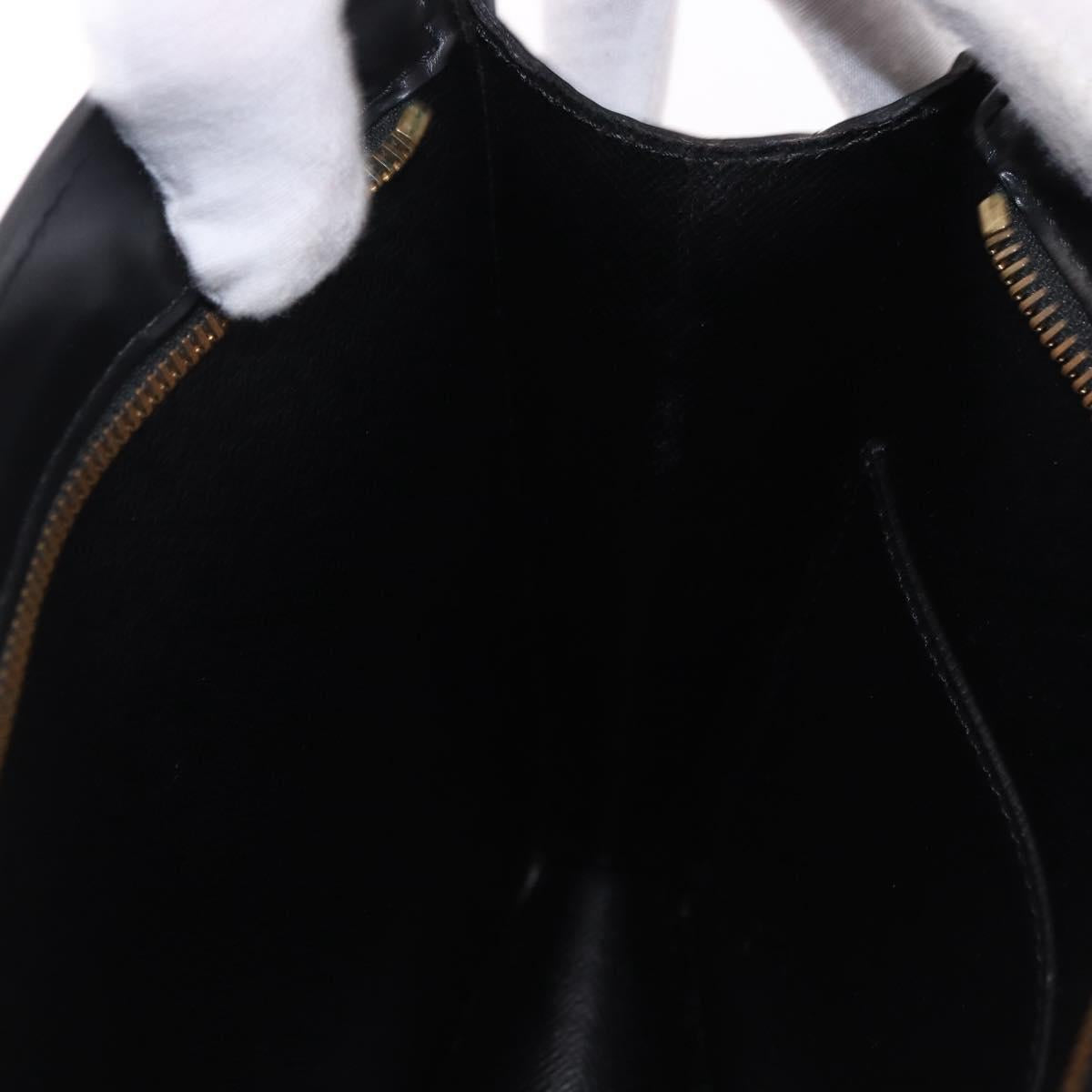 LOUIS VUITTON Epi Pochette Homme Clutch Bag Black M52522 LV Auth mr2787
