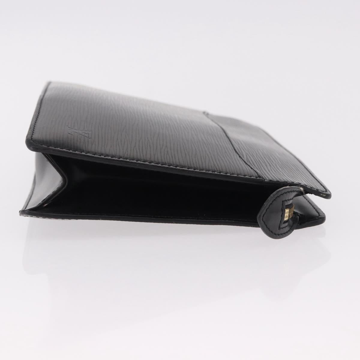 LOUIS VUITTON Epi Pochette Homme Clutch Bag Black M52522 LV Auth mr2787