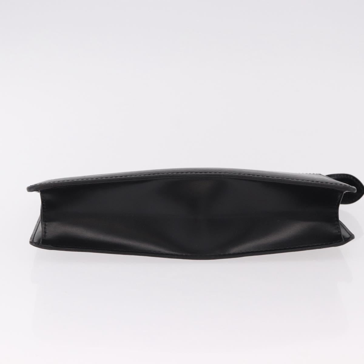 LOUIS VUITTON Epi Pochette Homme Clutch Bag Black M52522 LV Auth mr2787