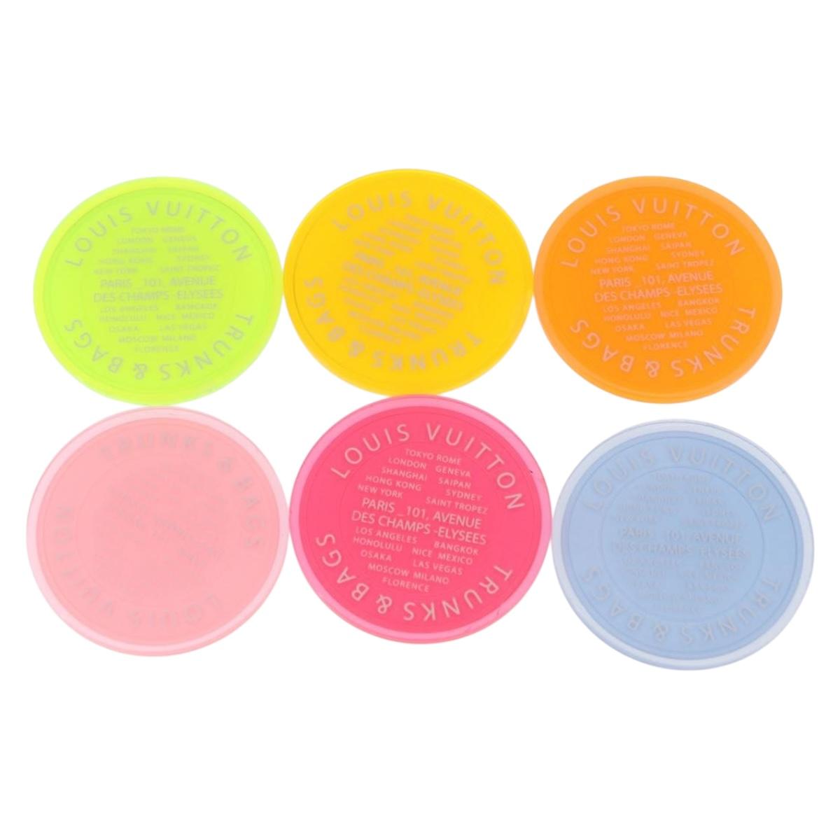 LOUIS VUITTON Monogram Coaster Multicolor LV Auth mr2788A