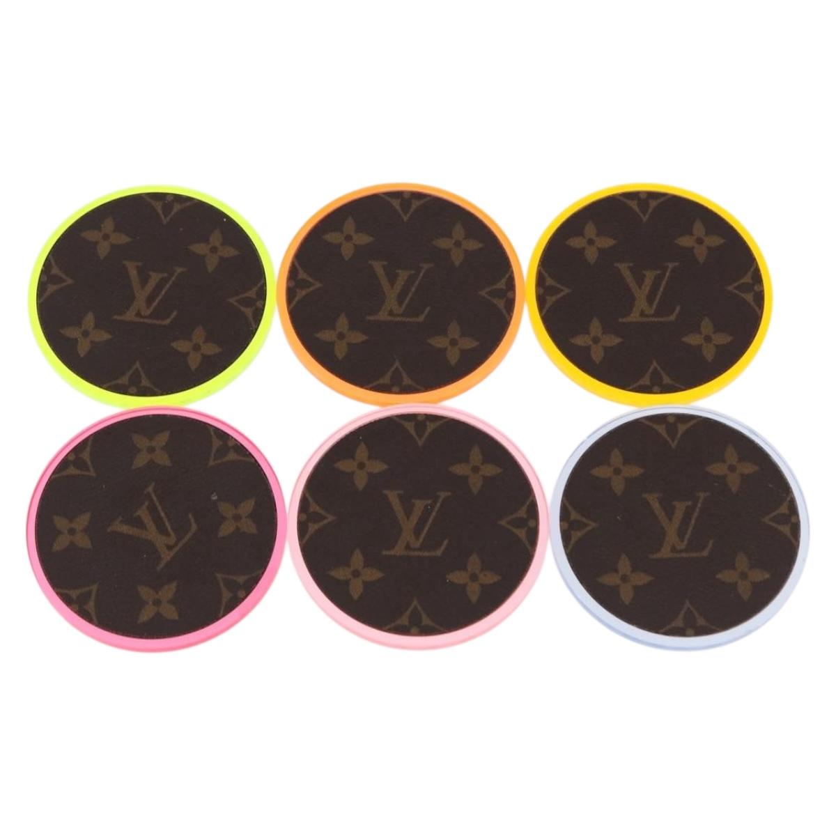 LOUIS VUITTON Monogram Coaster Multicolor LV Auth mr2789A