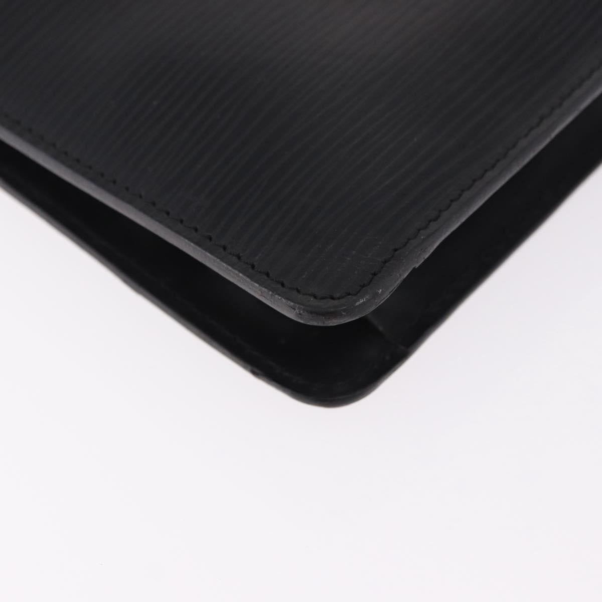 LOUIS VUITTON Epi Montaigne 27 Clutch Bag Black M52652 LV Auth mr2795