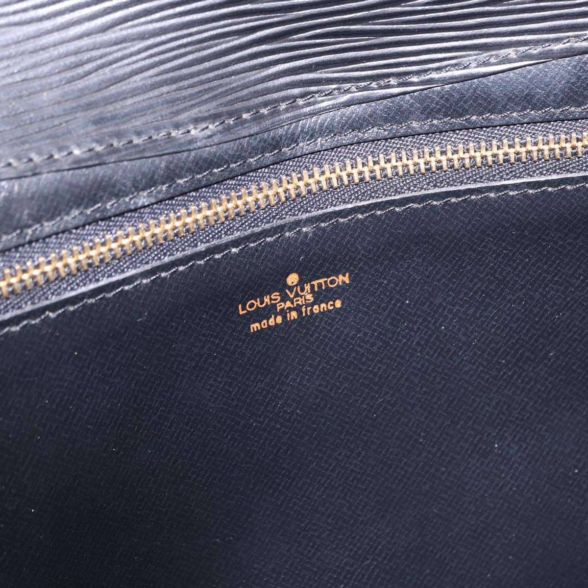 LOUIS VUITTON Epi Montaigne 27 Clutch Bag Black M52652 LV Auth mr2795