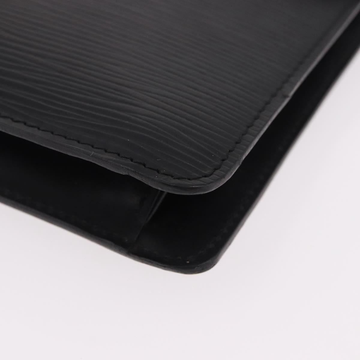 LOUIS VUITTON Epi Montaigne 27 Clutch Bag Black M52652 LV Auth mr2795