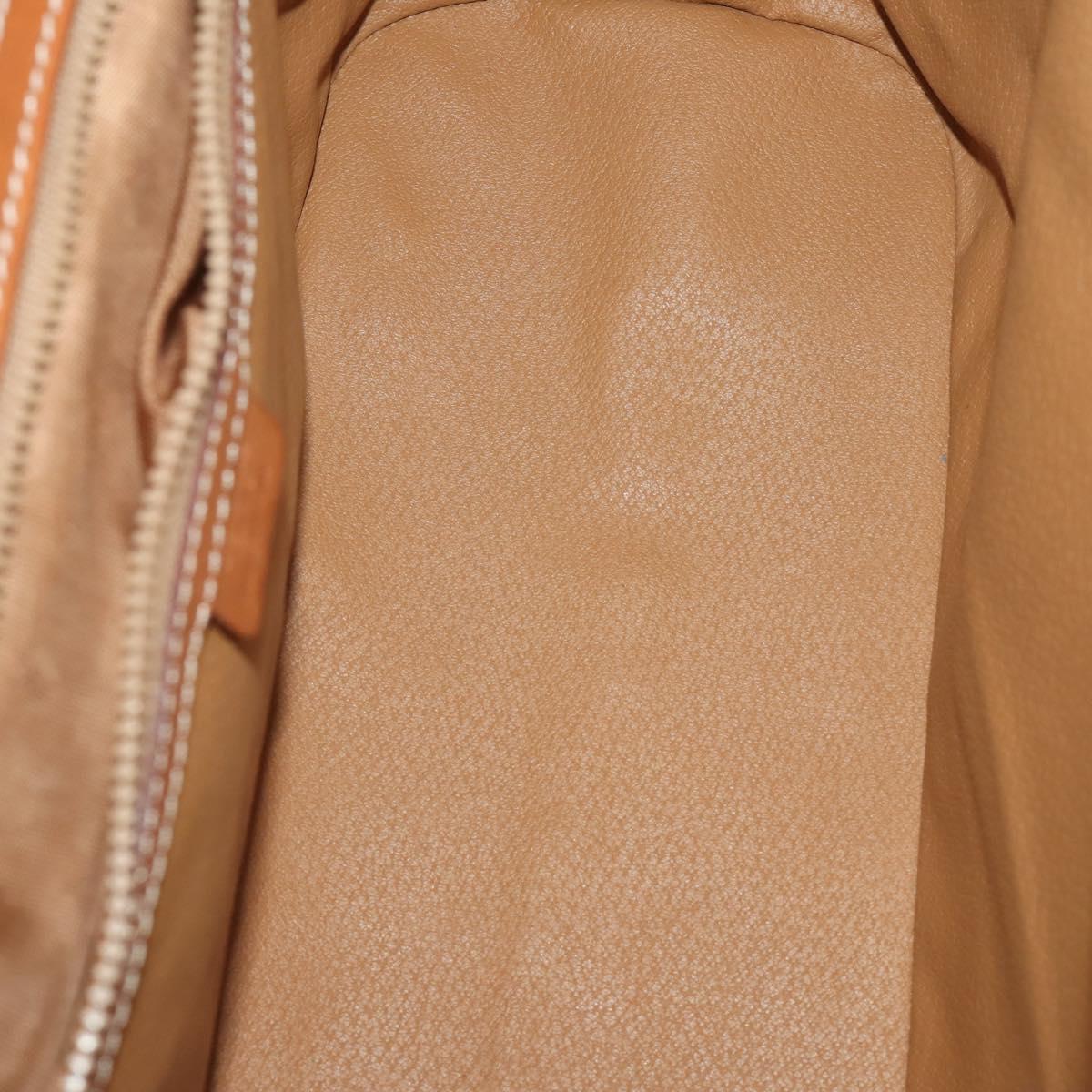 CELINE Macadam Canvas Shoulder Bag PVC Leather 2way 2 Set Brown Auth mr2802