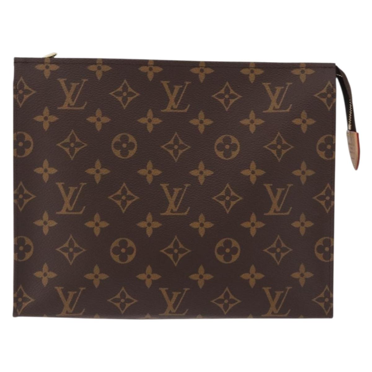 LOUIS VUITTON Monogram Poche Toilette 26 Pouch M47542 LV Auth mr2808V