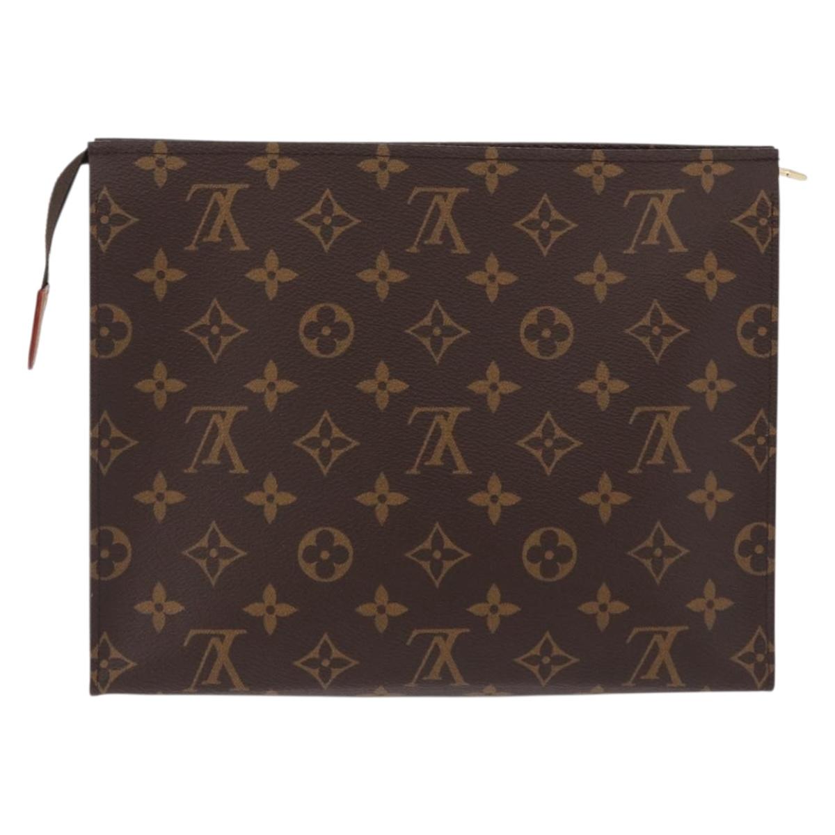 LOUIS VUITTON Monogram Poche Toilette 26 Pouch M47542 LV Auth mr2808V