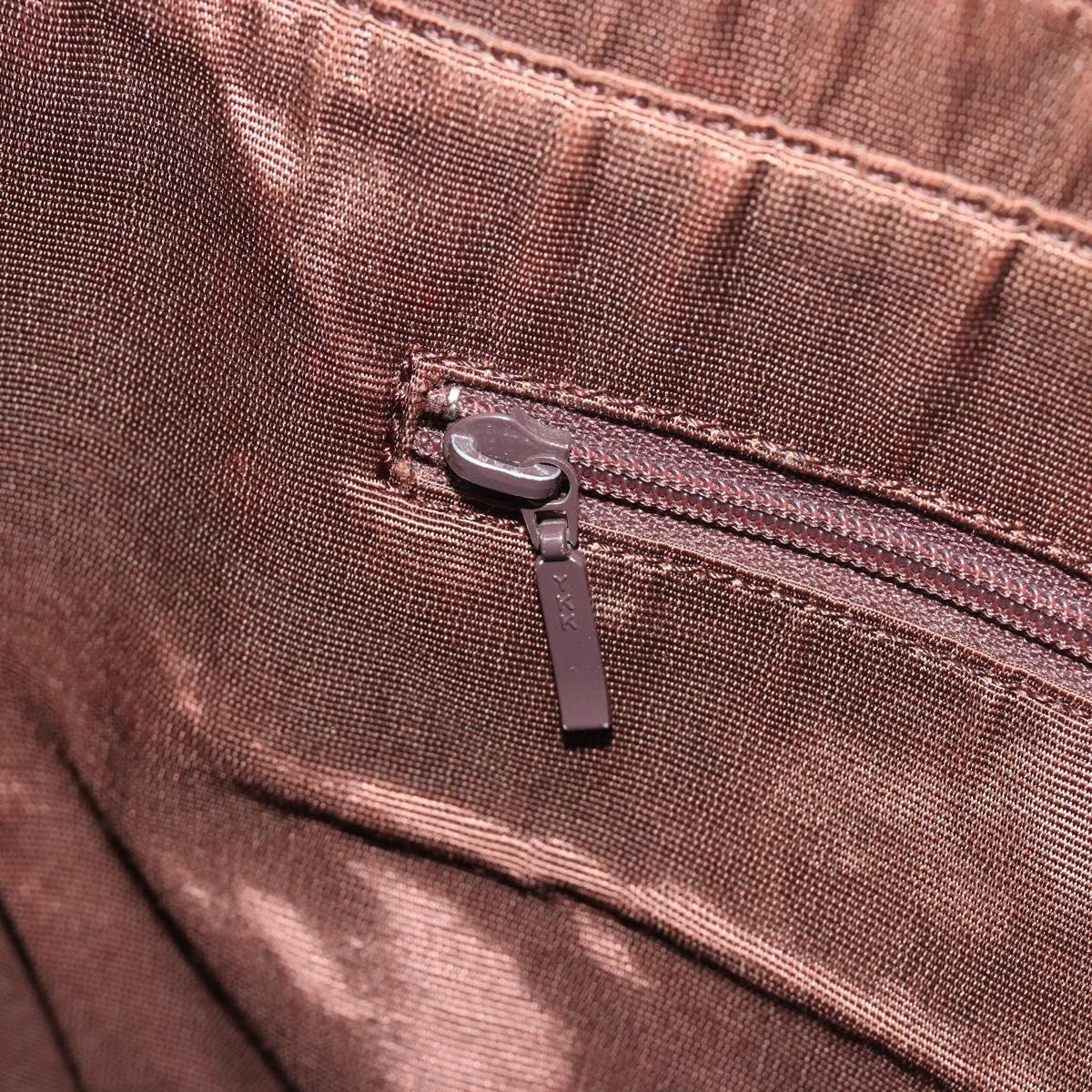 BURBERRY Nova Check Shoulder Bag Canvas Brown Gold Auth mr2829