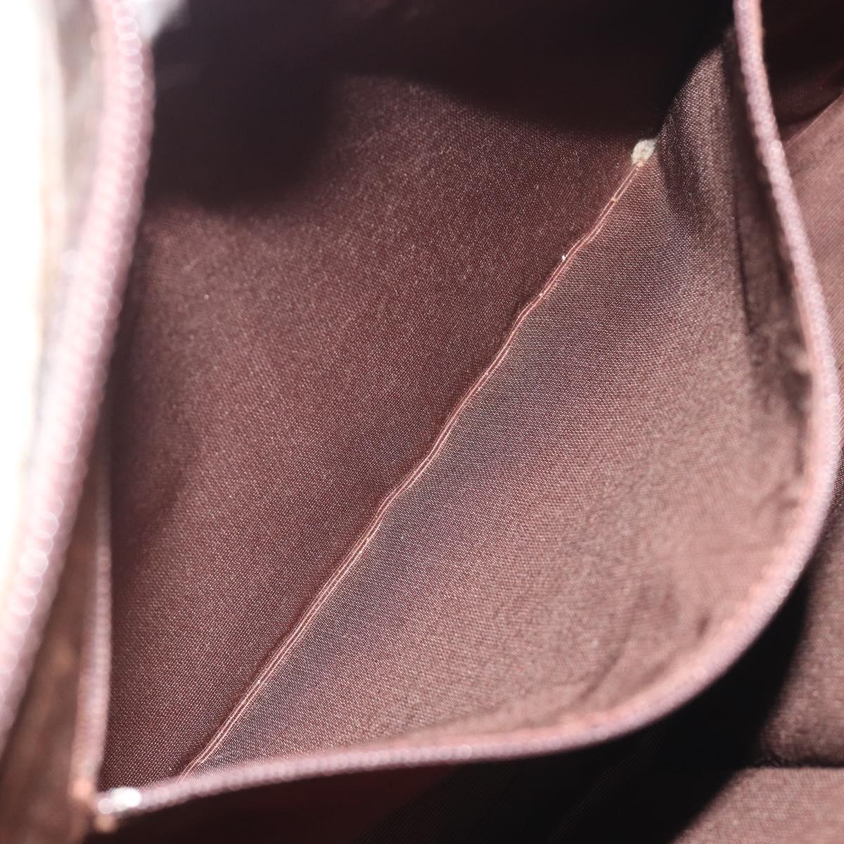 BURBERRY Nova Check Shoulder Bag Canvas Brown Gold Auth mr2829