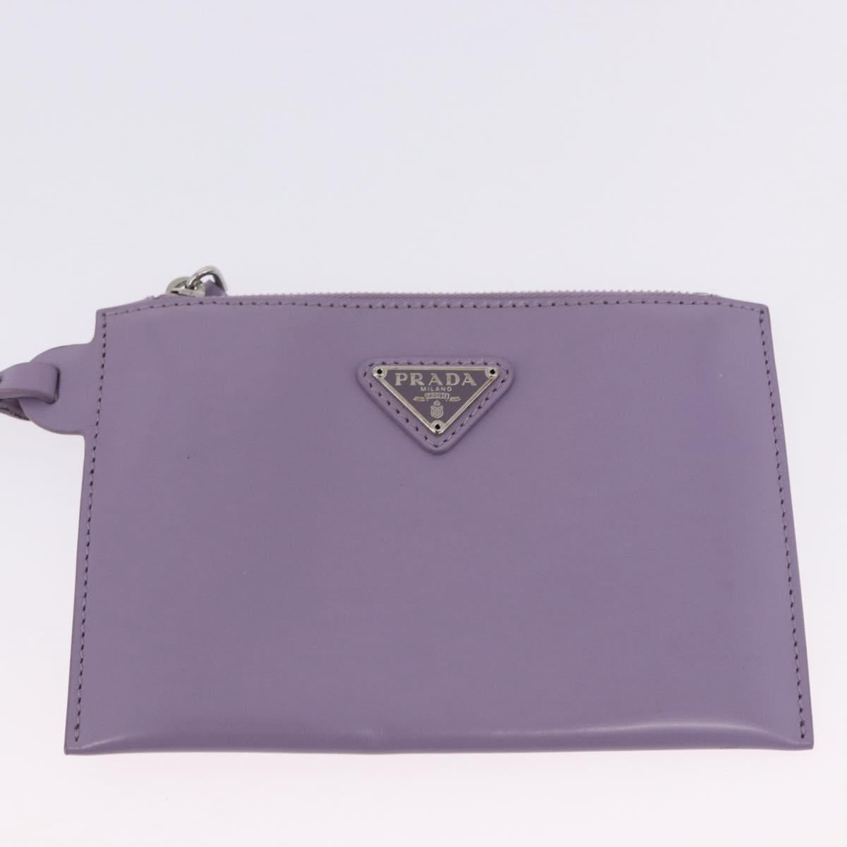 PRADA Hand Bag Mesh Sequins Purple Silver Auth mr2840