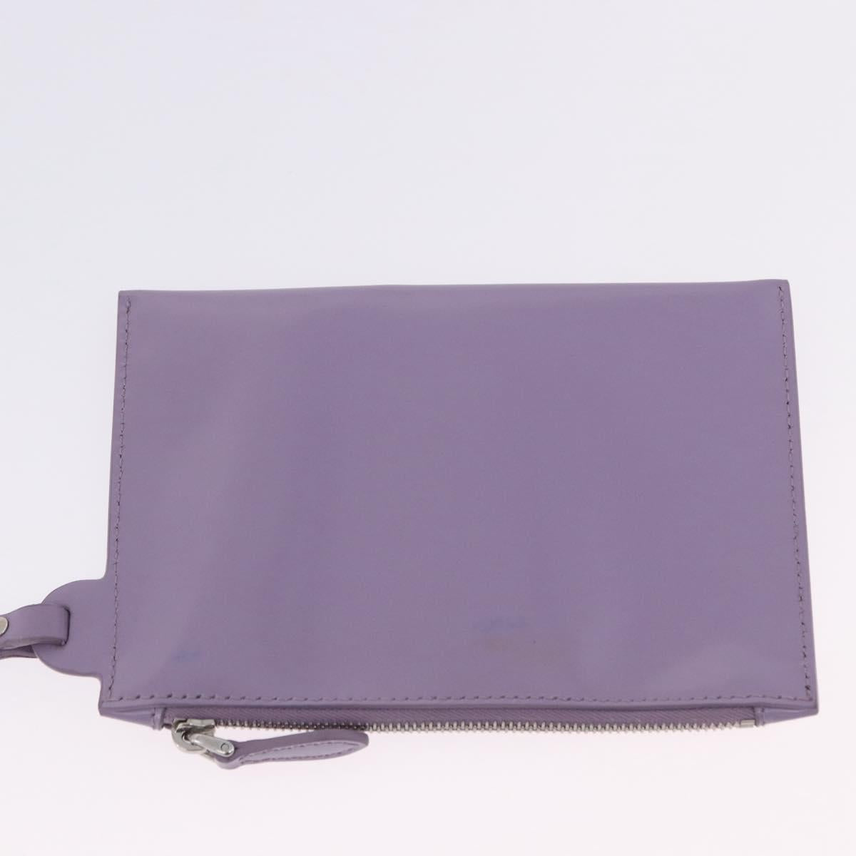 PRADA Hand Bag Mesh Sequins Purple Silver Auth mr2840