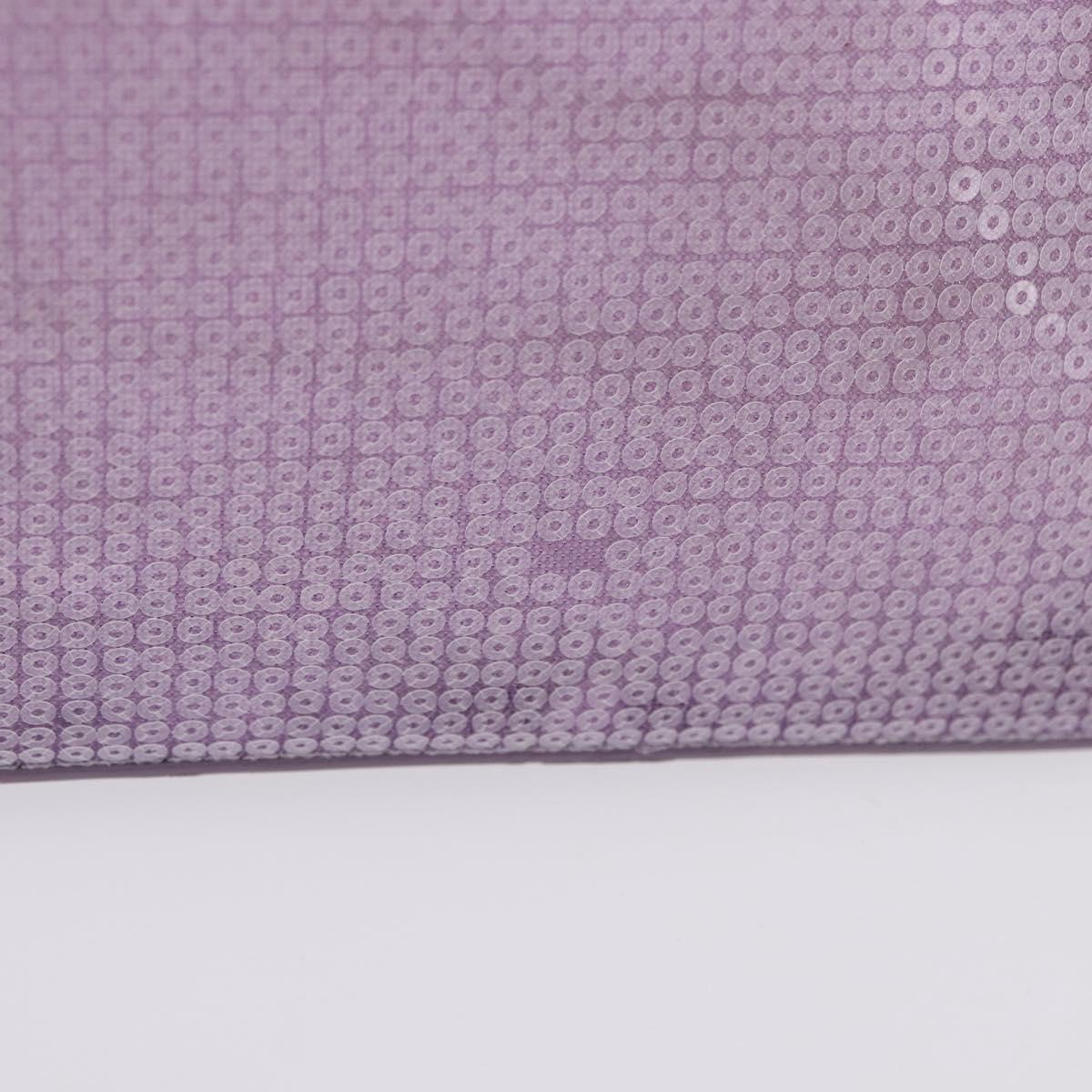 PRADA Hand Bag Mesh Sequins Purple Silver Auth mr2840