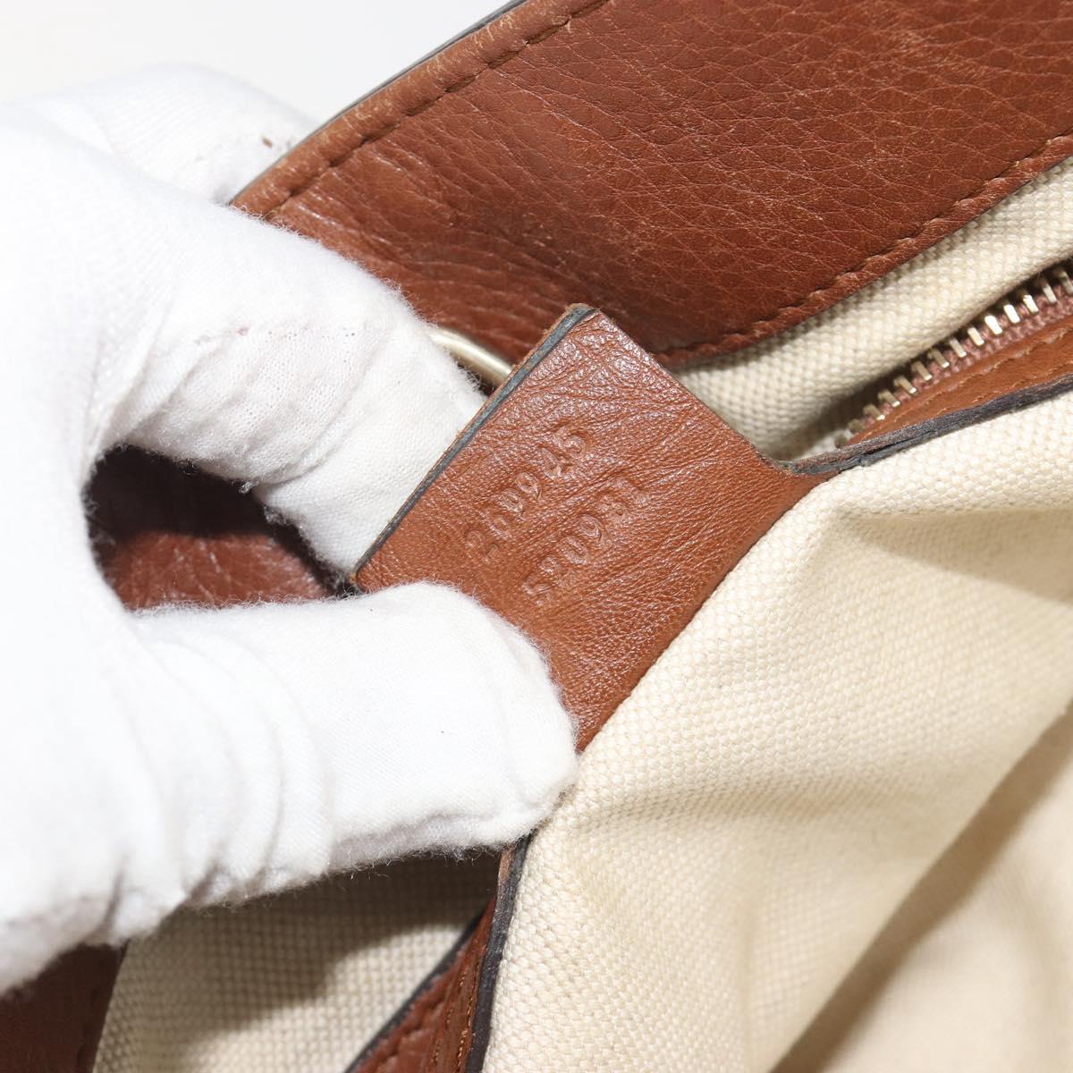 GUCCI GG Canvas Tote Bag Beige Gold 269945 Auth mr2849