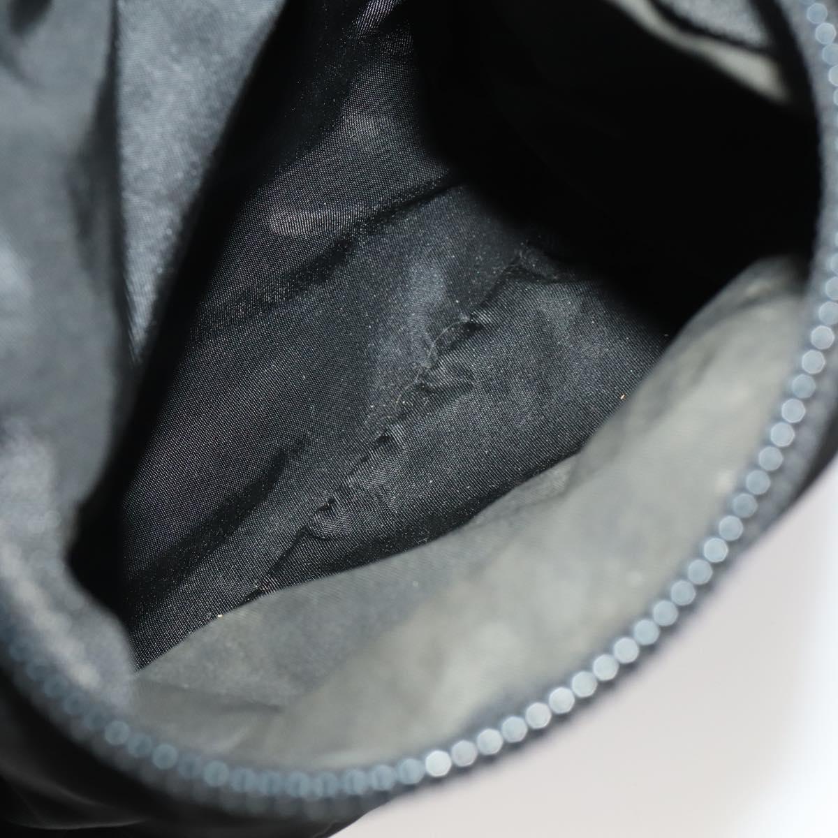 PRADA Backpack Nylon Black Silver Auth mr2851