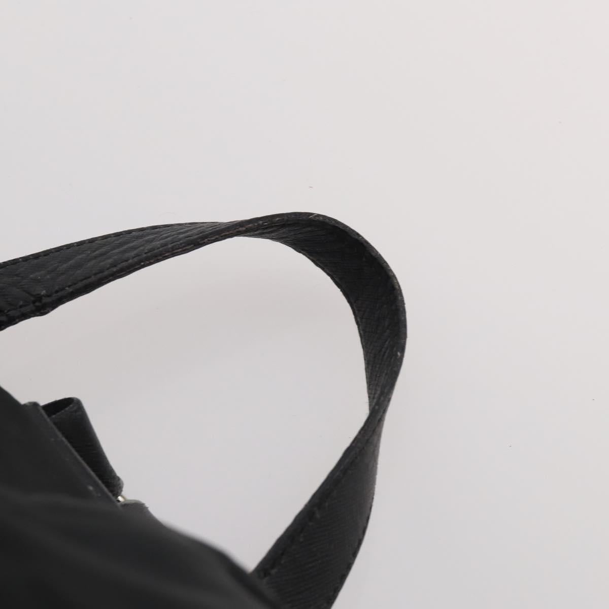 PRADA Backpack Nylon Black Silver Auth mr2851